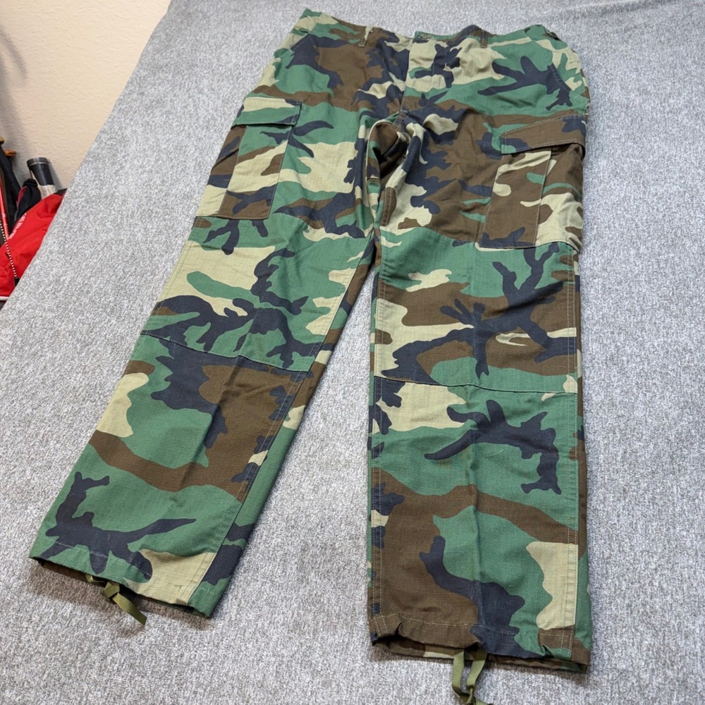 Propper Woodland Camo Cargo Pants Mens Large Regular BDU Ripstop Military 1202